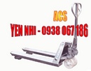 Bình Dương: Xe nâng tay thấp inox kéo p-allet hàng thủy sản CL1511599