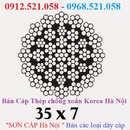 Tp. Hà Nội: Cáp chống xoắn 35x7 và 19x7 Hàn Quốc 0968. 521. 058 bán cáp thép Hà Nội CL1512408