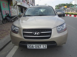 Hyundai Santa fe 4X4 2008, số tự động, nhập Hàn, màu vàng