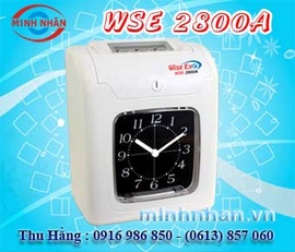 Máy chấm công thẻ giấy Wise Eye 2800A - Bán rẻ tại Minh Nhãn