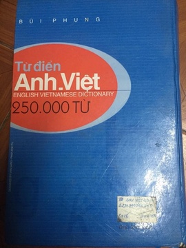 Cần bán từ điển Anh Việt loại dày với 250000 từ