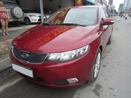 Kia Cerato 2010, số tự động, nhập Hàn Quốc, màu đỏ