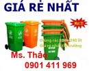 Tp. Hồ Chí Minh: thùng rác nhựa 2 bánh xe, thùng rác 120 lít màu cam, thùng rác công cộng CL1527087