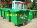 Tp. Hồ Chí Minh: xe thu gom rác 1000 lít 4 bánh xe, xe quét rác, thùng rác công cộng 120 lít CL1528734