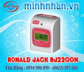 máy chấm công thẻ giấy Ronald Jack RJ-2200N - bán cực rẻ