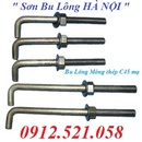 Tp. Hà Nội: 0912. 521. 058 bán Bu Lông Móng thép C45 bẻ móc L, J,U cấp bền 5. 6 Hà Nội CL1530240