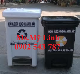 thùng rác y tế 120l, thùng rác y tế 240l, thùng rác y tế đạp chân, thùng rác