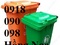 [2] bán thùng rác nhựa, thùng rác composite, thùng rác 2 bánh xe, xe đẩy rác 3 bánh