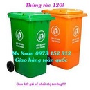 Tp. Hà Nội: Thùng rác, thùng rác công cộng, thung rac hdpe 60, 80, 120 ,240l RSCL1651296