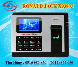 Máy chấm công vân tay Ronald Jack x938C - lh: 0916986850 Thu Hằng để có giá thấp