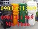 Tp. Hồ Chí Minh: thùng rác y tế, thùng rác bệnh viện 2 bánh xe, thùng rác y tế đạp chân RSCL1101879