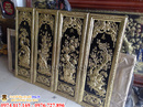 Tp. Hà Nội: Bộ tranh tứ quý đồng vàng khổ 40 x 115 CL1551459