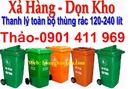 Tp. Hồ Chí Minh: thùng rác công cộng 2 bánh xe, thùng rác 120 lít, xe thu gom rác, giá cực rẻ CL1550782