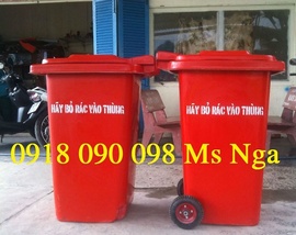 bán xe gom rác, xe rác 660 lít, thùng rác môi trường , thùng chứa rác