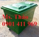 Tp. Hồ Chí Minh: xe thu gom rác 4 bánh xe, xe đẩy rác 660 lít, xe gom rác bằng composite CL1554136P4