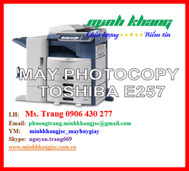 Máy photocopy Toshiba E-Studio 257, photo chuyên nghiệp. BH 24 tháng