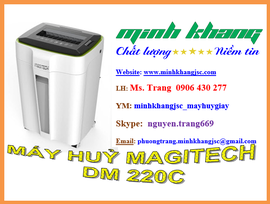 Máy huỷ MAGITECH DM 220C hủy được giấy, CD, kim bấm, thẻ từ