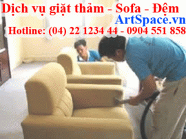Dịch vụ giặt ghế sofa gia đình tại chung cư Hà Nội