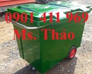 Tp. Hồ Chí Minh: xe gom rác, xe đẩy rác, xe thu gom rác 3 bánh xe, xe chứa rác bằng tôn CL1558546