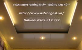 Ốp trần phòng khách chung cư, Trần nhôm Astrongest, Có nên ốp Trần thạch cao