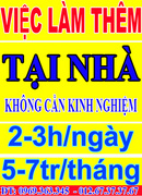 Tp. Hồ Chí Minh: Việc LÀM THÊM tại nhà 2-3h/ ngày 5-7tr/ th Tại TP HCM CL1572265