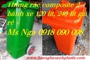 Tp. Hồ Chí Minh: phân phối thùng rác , thùng rác HDPE, composite, thùng rác 120 lít, 240L, 660L CL1562045