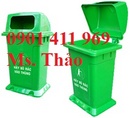 Tp. Hồ Chí Minh: thùng rác 95 lít không bánh xe, thùng rác nhựa 2 bánh xe, thùng rác con thú CL1260393P9