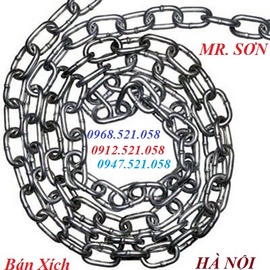 Xích thép mạ kẽm bán Hà Nội 0947.521.058 bán xích thép,xích cẩu tải