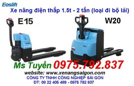 xe nâng điện điện thấp 1.5 tấn (loại đi bộ)