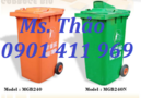 Tp. Hồ Chí Minh: Thùng rác công cộng 120 lít, thùng rác nhựa 2 bánh xe, thùng rác nhựa HDPE CL1430933P7