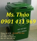 Tp. Hồ Chí Minh: thùng rác công nghiệp, thùng rác nhựa, thùng rác 2 bánh xe, thùng 120 lít, 240 L CL1565310P1
