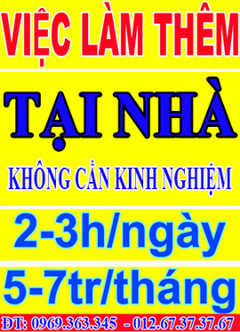 Việc Làm Thêm 60k/ h Không cần kinh nghiệm sẽ được đào tạo