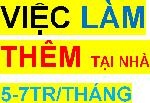 Việc Làm thêm tại nhà 5-7tr/ tháng (không mất phí)