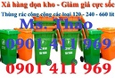 Tp. Hồ Chí Minh: bán thùng rác các loại, giá rẻ, thùng rác công cộng 120 lít CL1497204