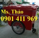 Tp. Hồ Chí Minh: Xe gom rác, xe đẩy rác, xe thu gom rác 3 bánh lớn, xe chứa rác 1000 lít, giá rẻ CL1575719