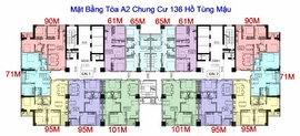 Cần bán căn 1007 dt 64m chung cư 136 Hồ Tùng mậu: thô