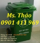 Tp. Hồ Chí Minh: Thùng rác 2 bánh xe, thùng rác công cộng, thùng đựng rác, thùng rác nhựa HDPE CL1578395P5