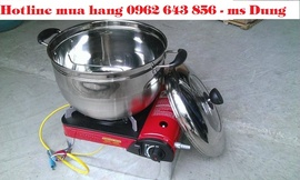 Máy nổ bỏng ngô chạy ga và nguyên liệu làm bắp rang bơ đang giảm giá