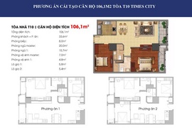 Chiết khấu cao khi mua căn hộ 106m2 T10 chung cư Times City.