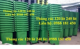 Thùng rác nhập khẩu nhựa HDPE 120 lít 240 lít giá rẻ giao tận nơi