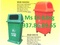 [2] thùng rác công cộng 550l, xe đẩy rắc 3 bánh xe, thùng rác 120l, thùng rác nhựa