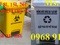 [3] Bán thùng đựng rác, thùng rác nhựa 2 bánh xe, thùng rác công nghiệp, xe rác 660l