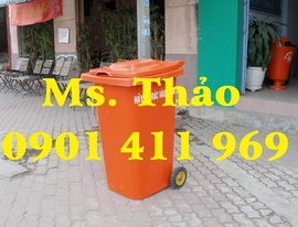 Thùng rác 2 bánh xe, thùng đựng rác các loại, thùng đựng rác 120 lít