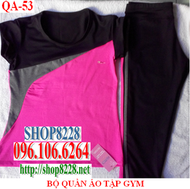 Bộ quần áo tập gym, yoga, aerobic mẫu QA-53 ! LH 096. 106. 6264
