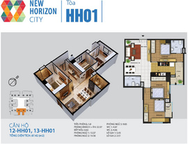 Bán Chính Chủ Xuất Ngoại Giao Căn 1215 – HH01 New Horizon City 87 Lĩnh Nam.