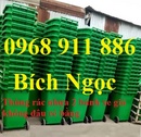 Tp. Hồ Chí Minh: Thùng rác nhựa composite, thùng đựng rác nhựa 2 bánh xe, thùng rác 60l, 90l, 120l CL1595469