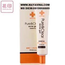 Gel Pure&Clear Acne Gel HANAJIRUSHI Nhật Bản siêu trị mụn