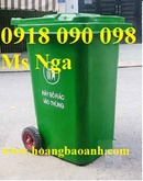 Tp. Cần Thơ: Thùng đựng rác nhựa hdpe, composite, thùng chứa rác 2 bánh xe 120 lít, thùng rác CL1597472