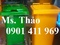[3] Thùng rác y tế 240 lít, thùng rác y tế bệnh viện, thùng phân loại rác thải