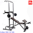 Tp. Hà Nội: Sale 20% Bộ xà đơn xà kép và ghế đẩy tạ Progym FX0 CL1613254P5